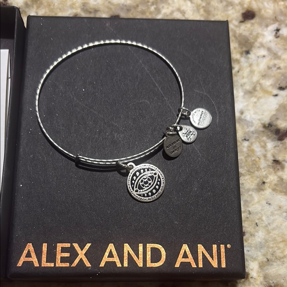 Alex and Ani Silver Charm Bracelet